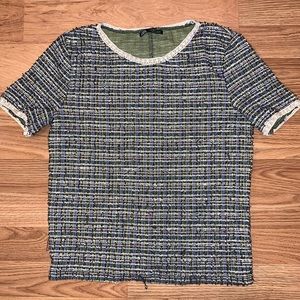 Zara tweed top